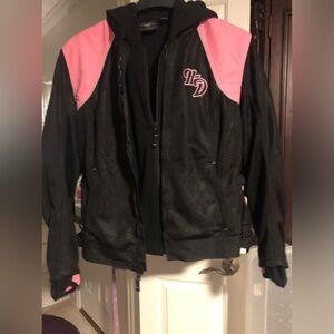 Harley-Davidson Black and Pink Women's Jacket